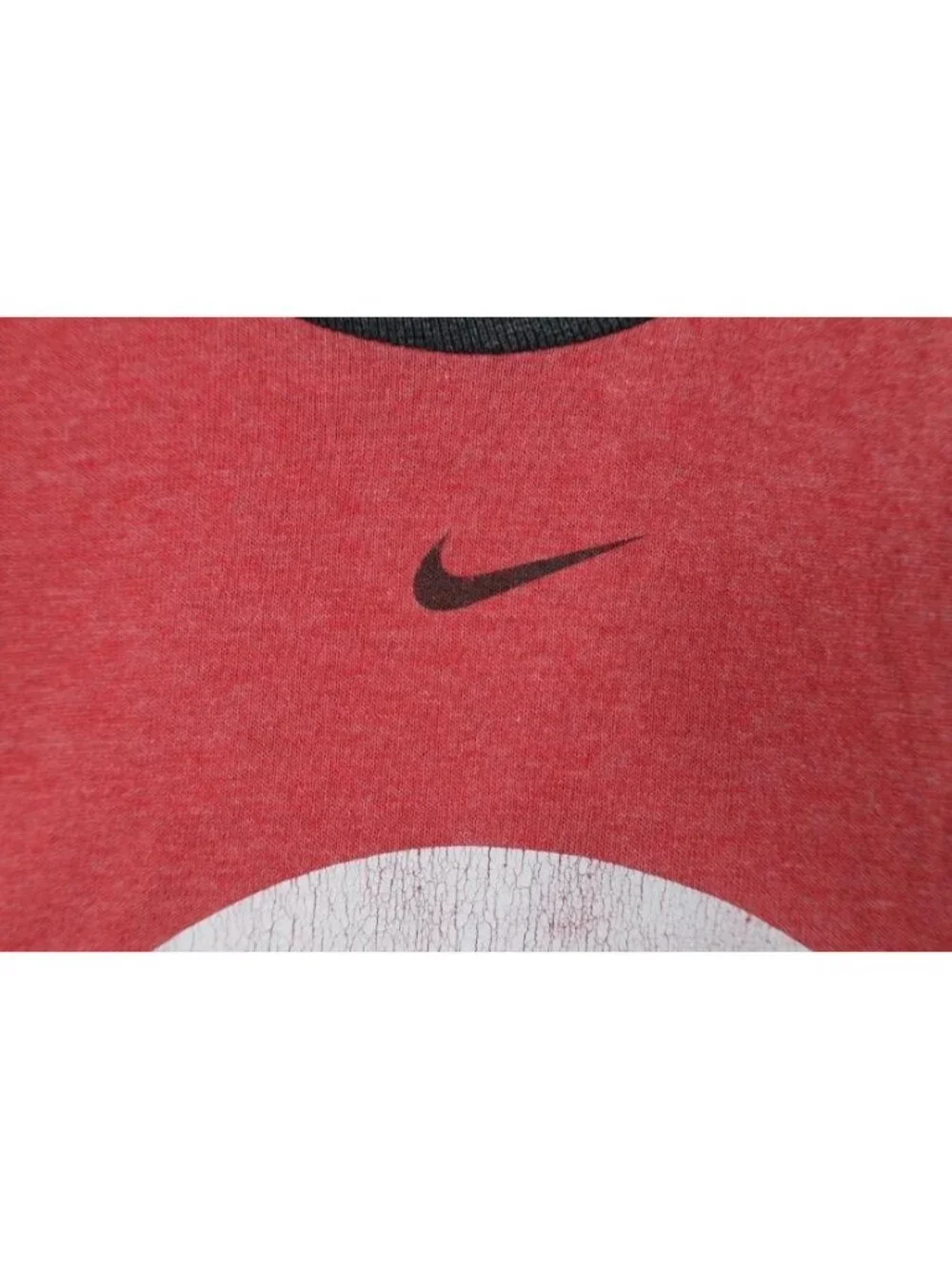 Vtg Nike Mens Large Travis Scott Center Swoosh Cincinnati Reds Raglan T-Shirt